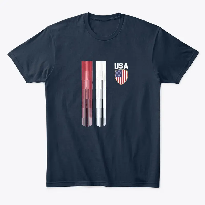 National America Flag Fan Soccer