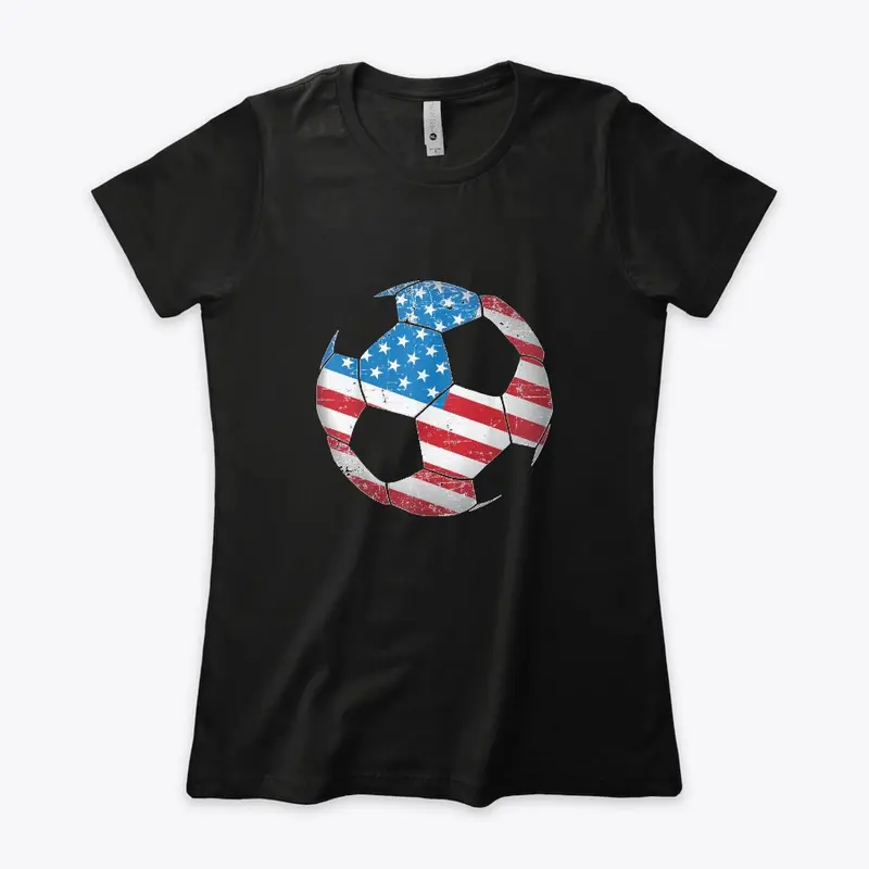 USA Soccer Ball Flag Fan Jersey