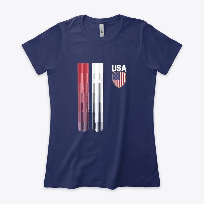 National America Flag Fan Soccer