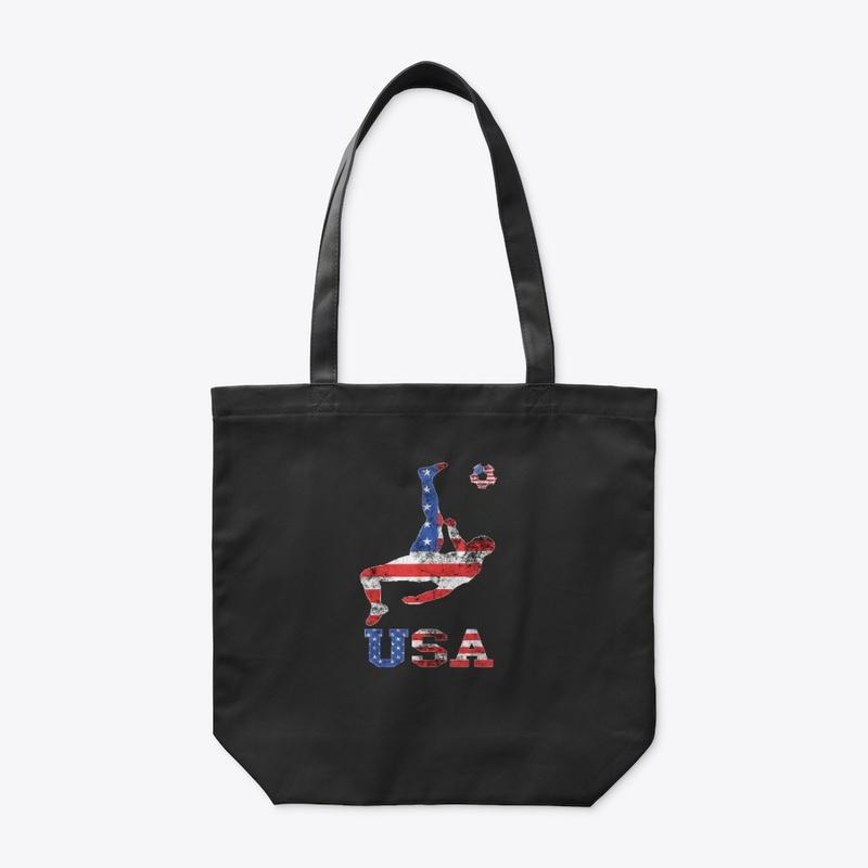 USA Fan Soccer Player Flag